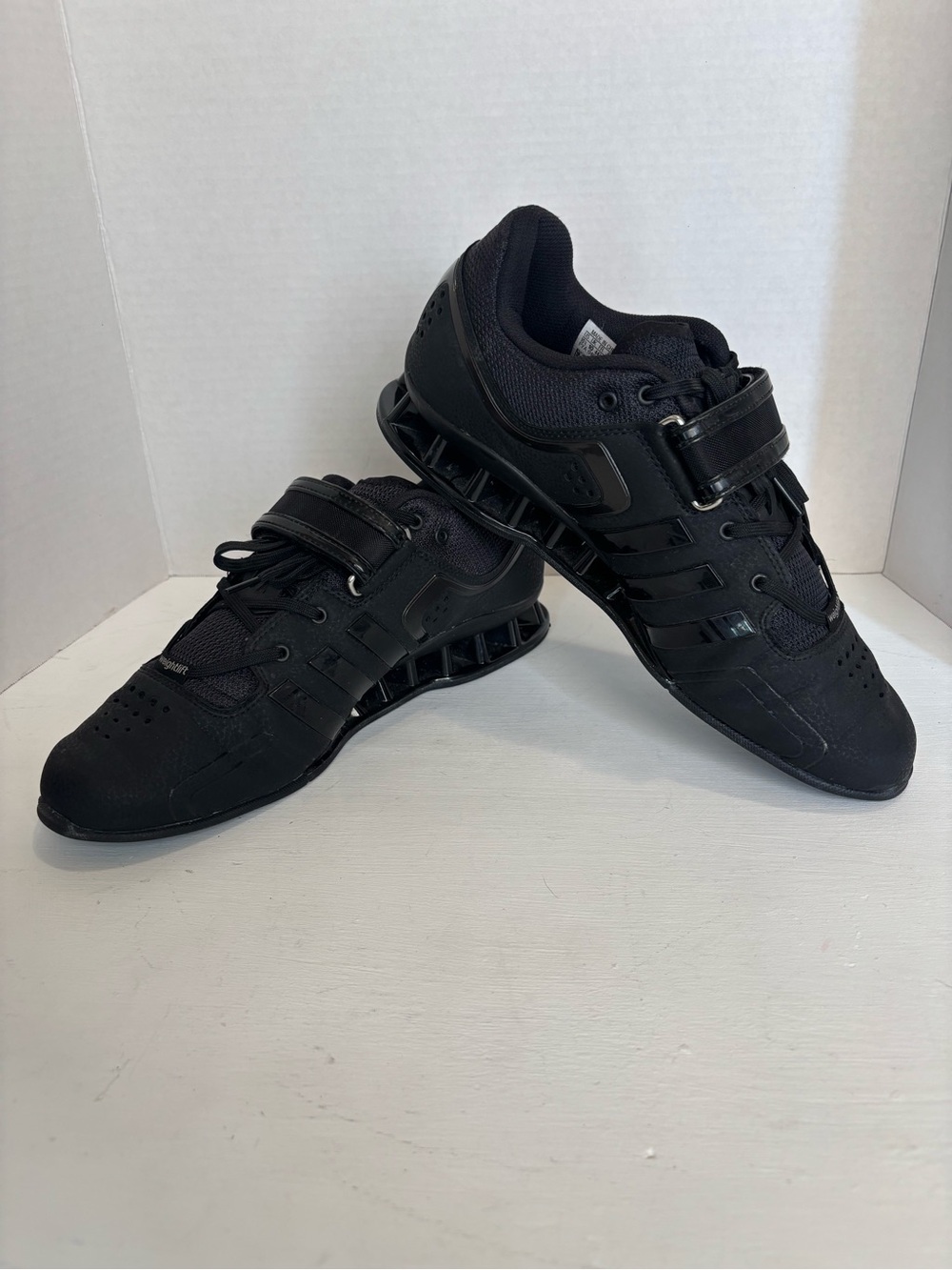 Adidas Adipower All Black Weightlifting Olympic Shoes size US Men’s 10.5